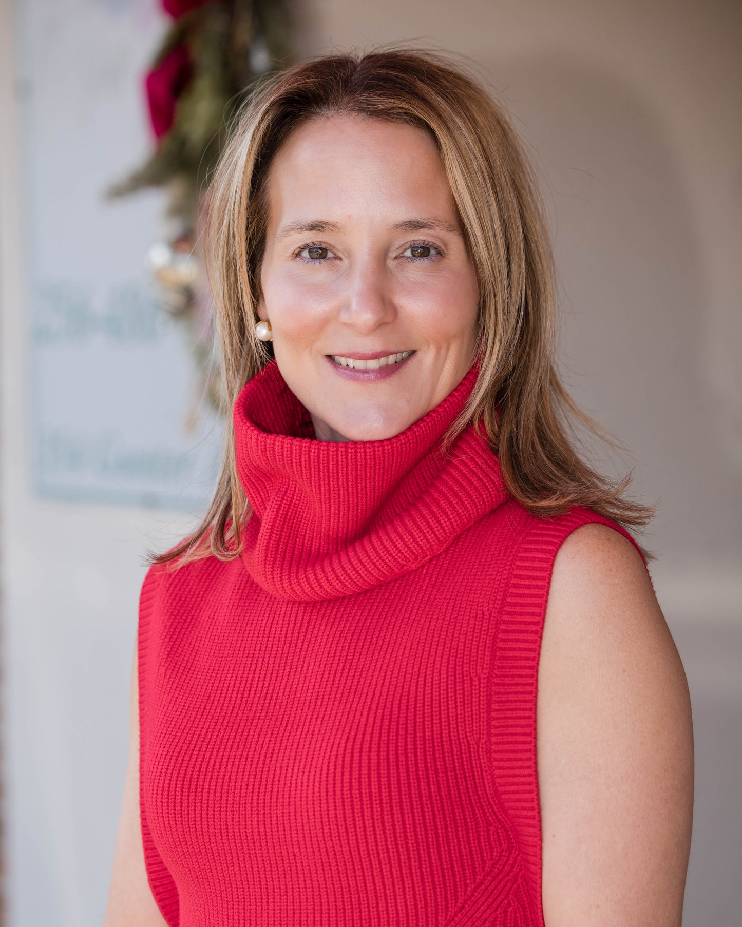 Spanx Silky Smooth Cowl Neck Sleeveless Top - Spanx Red