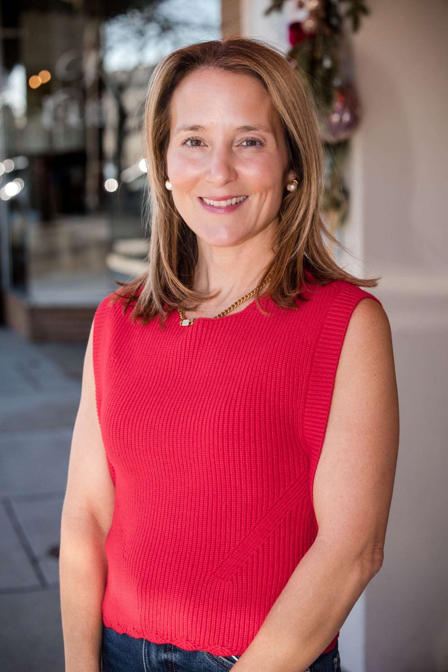 Spanx Silky Smooth Cowl Neck Sleeveless Top - Spanx Red