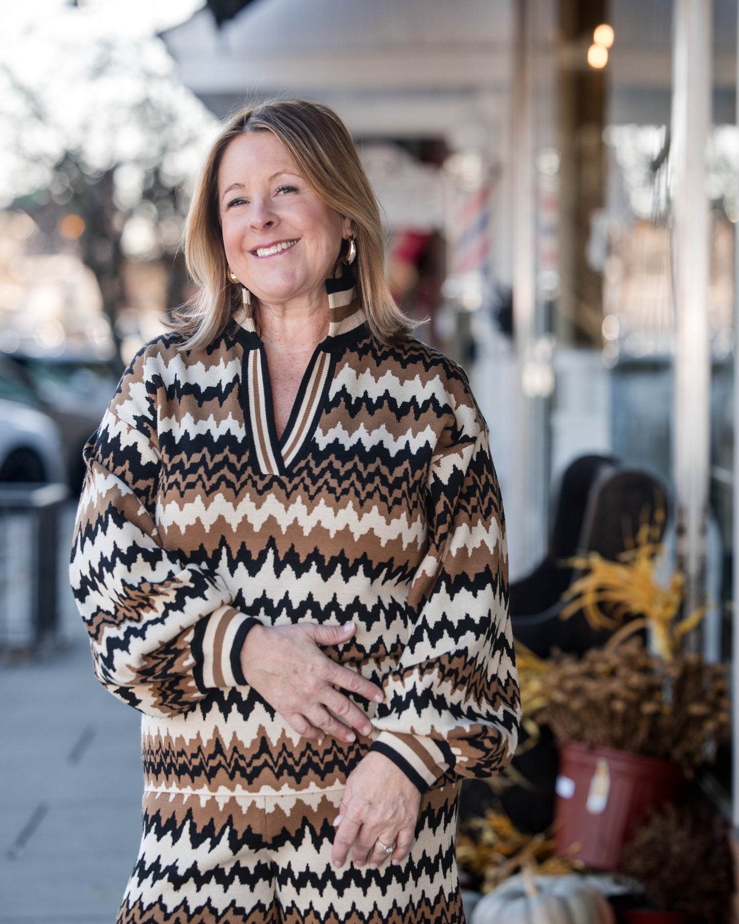 Lolli Sweater Top - Mocha Mirage