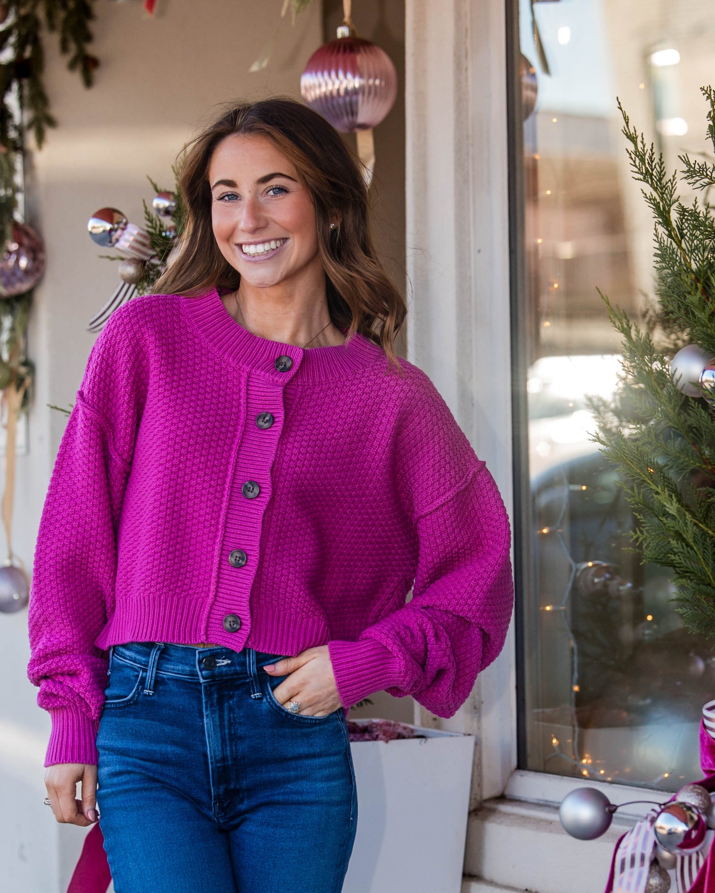 Free People Lila Cardigan Sweater - Plumdrop