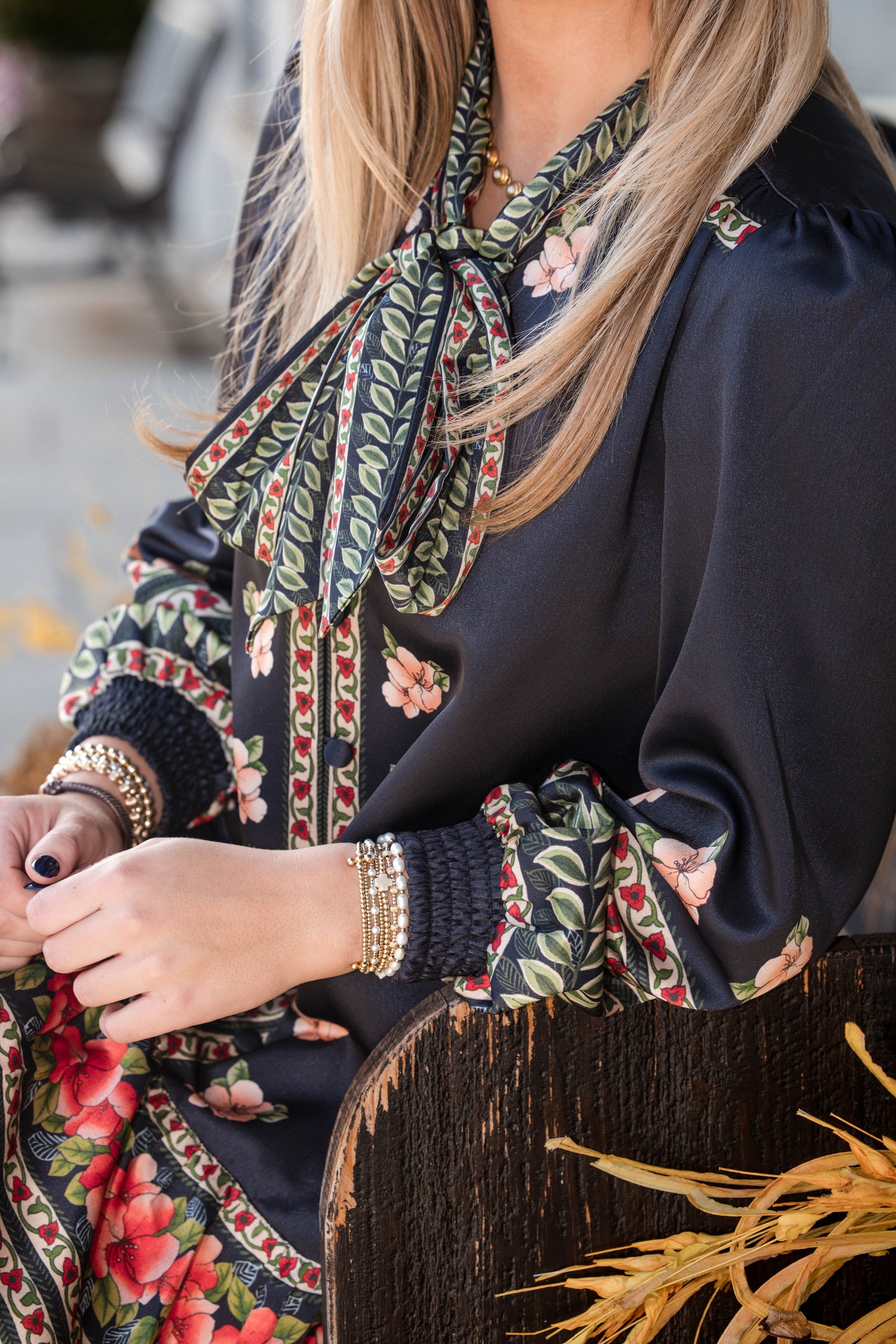 Brit Bow Dress - Garland Stripe