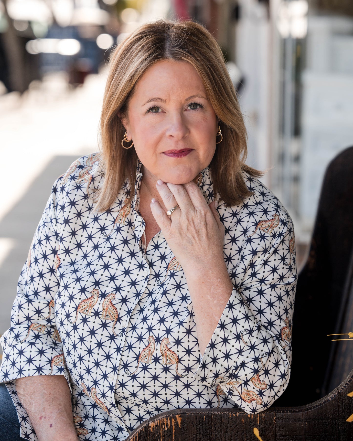 Andy Leopard and Star Print Shirt - White