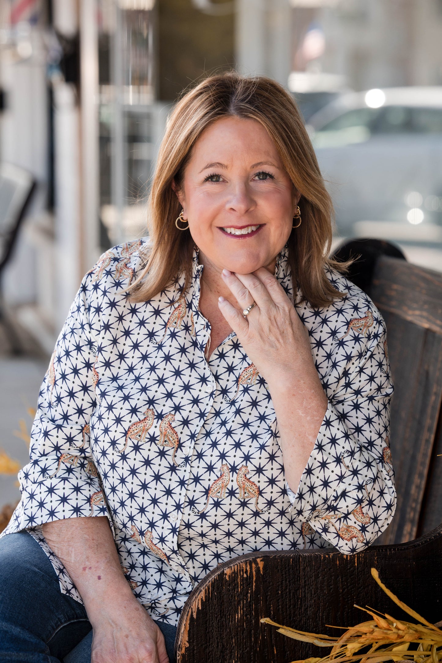 Andy Leopard and Star Print Shirt - White