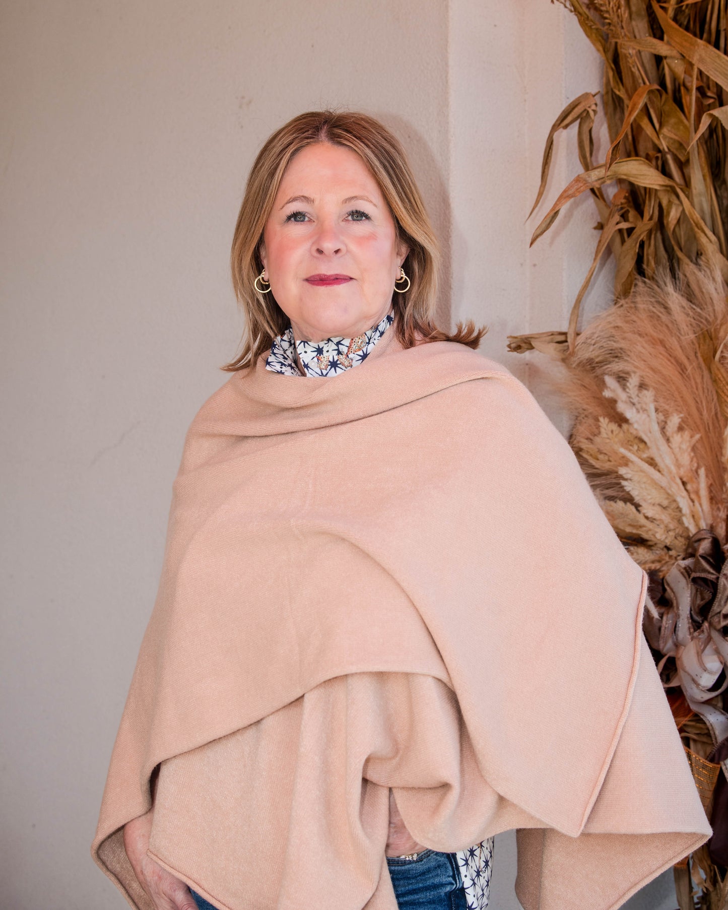 Dolman Open Cardigan - Caramel