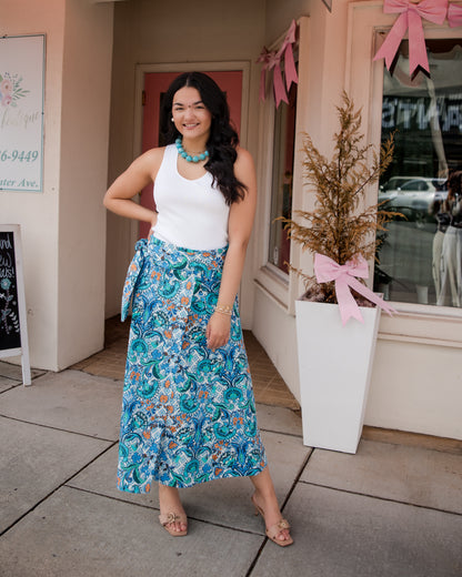 Estine Wrap Skirt - Chateau