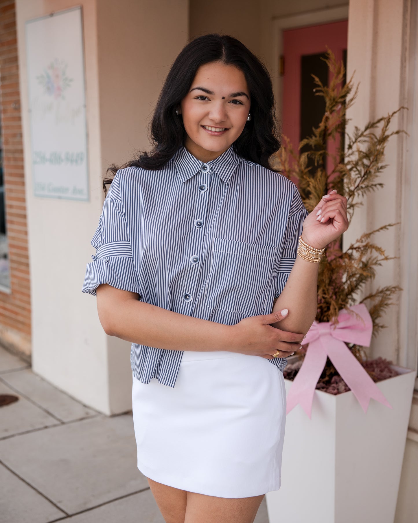 Classic Stripes Top - Indigo Combo