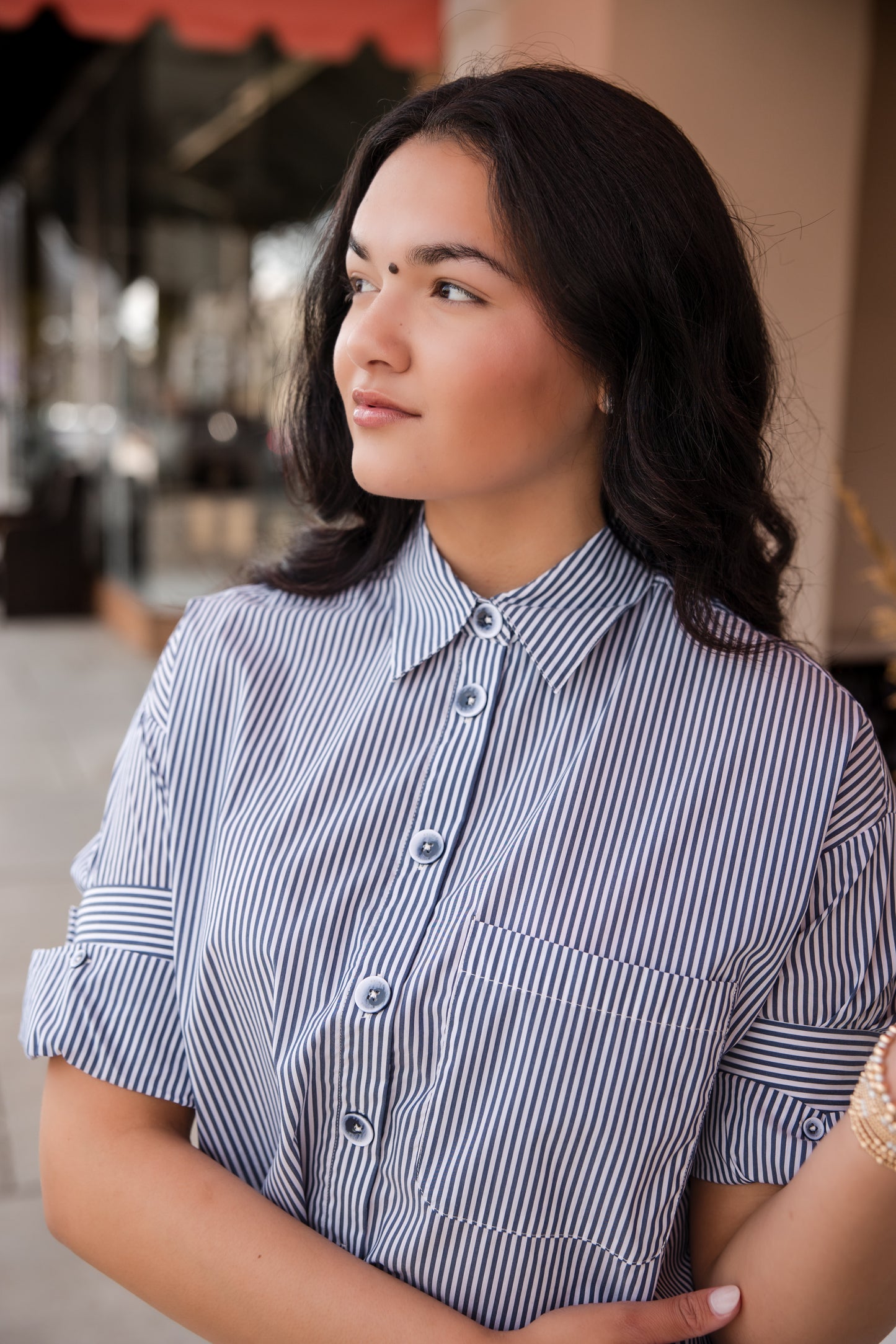 Classic Stripes Top - Indigo Combo