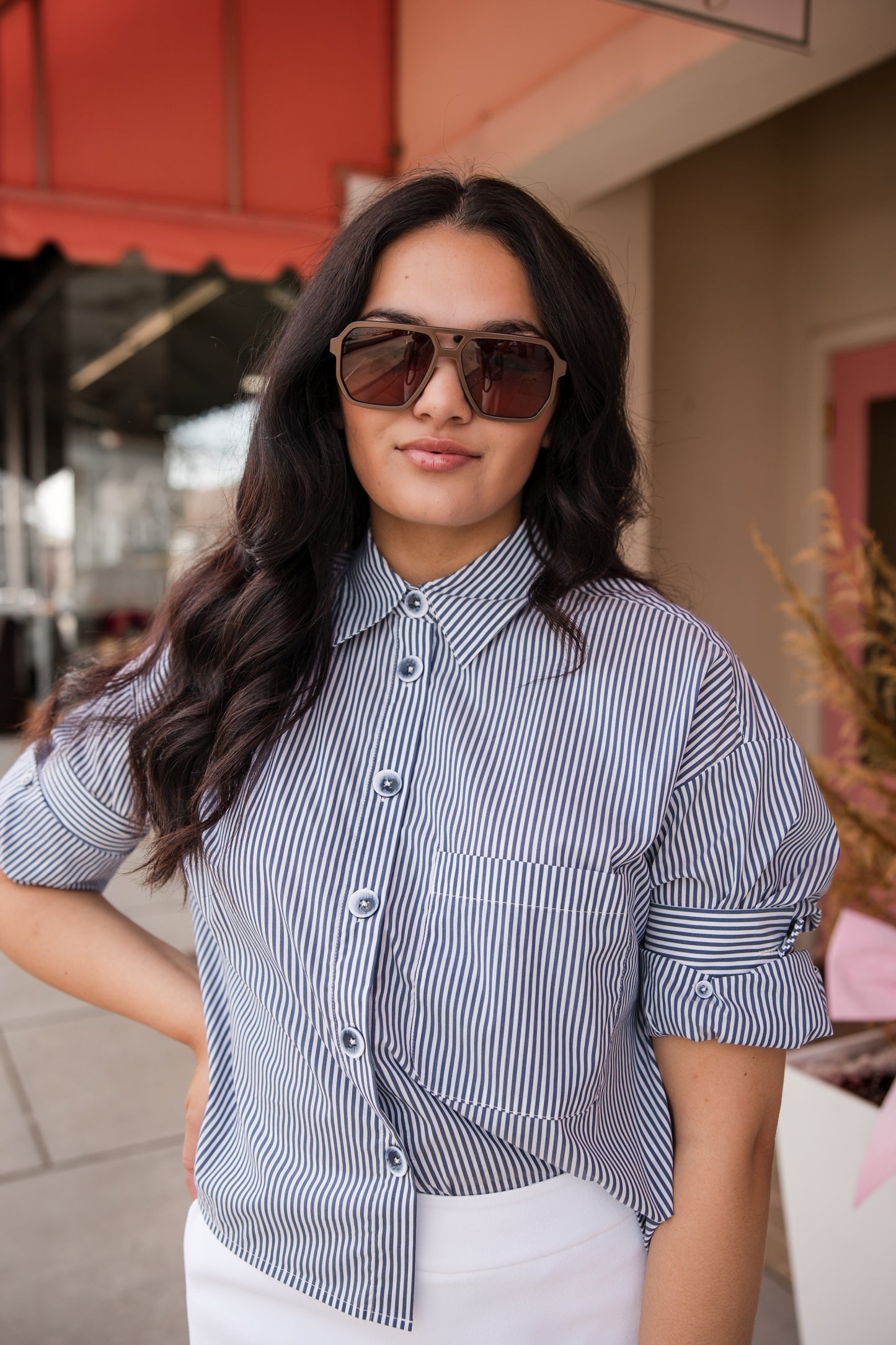 Classic Stripes Top - Indigo Combo