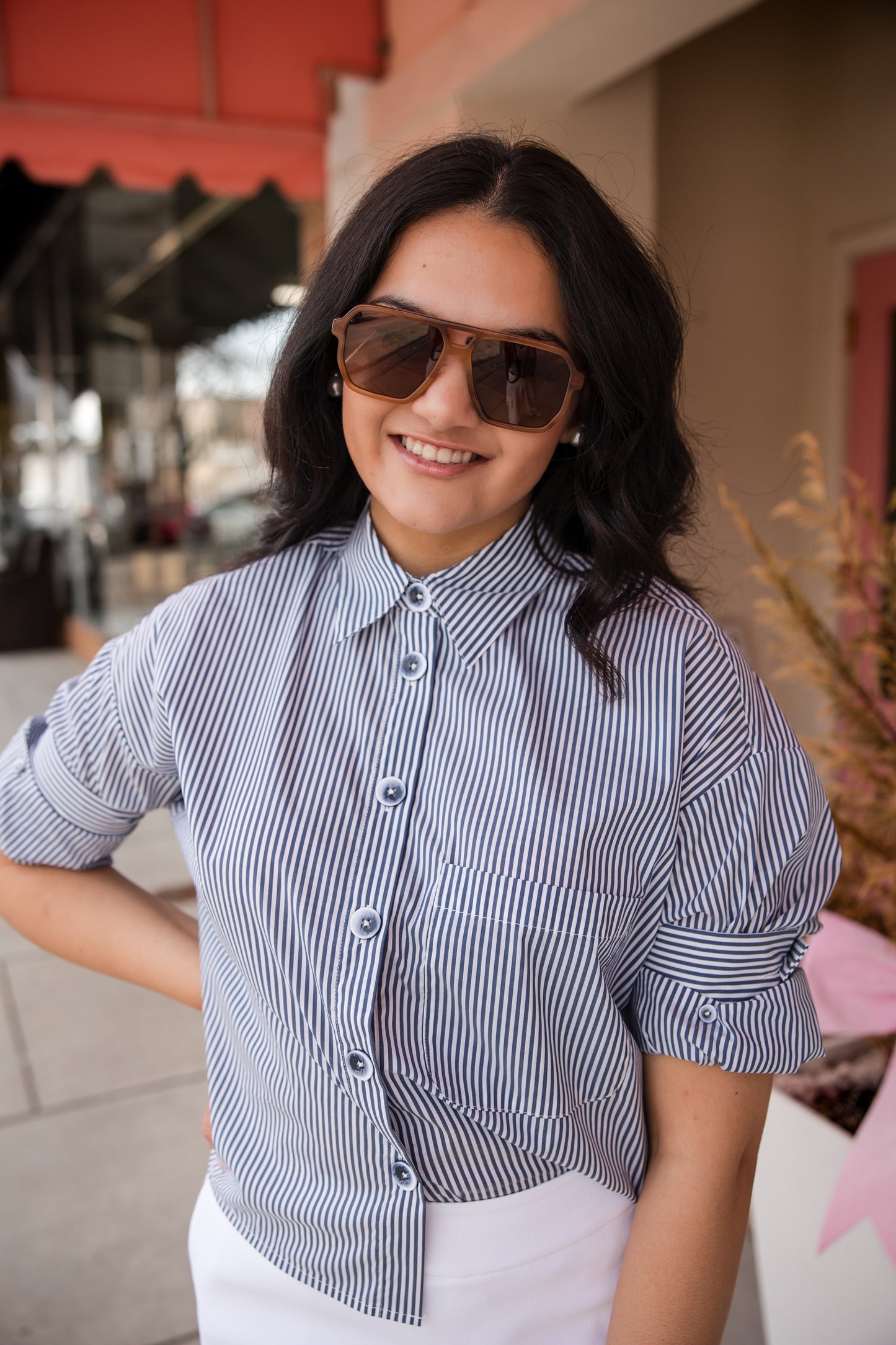 Classic Stripes Top - Indigo Combo