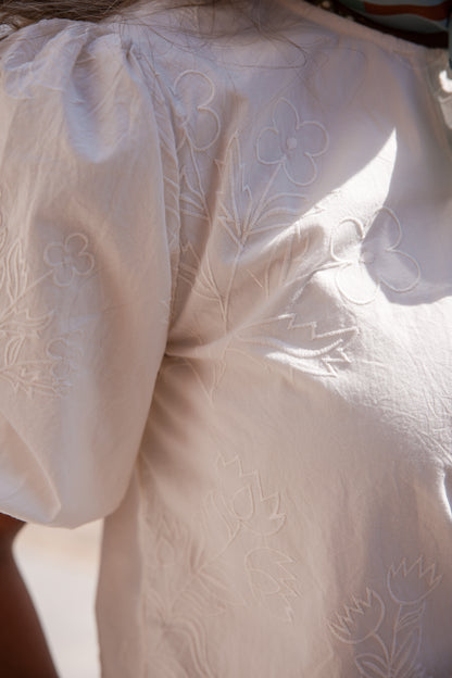 Viva Popover Top - Cool White