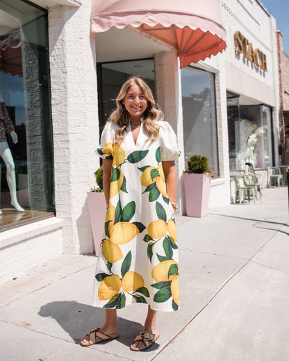 Hampton Dress - Limone