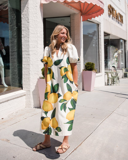 Hampton Dress - Limone