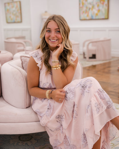 Hazel Maxi Dress - Blush Floral