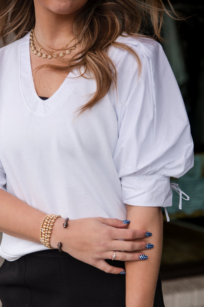 Viva Popover Top - Cool White