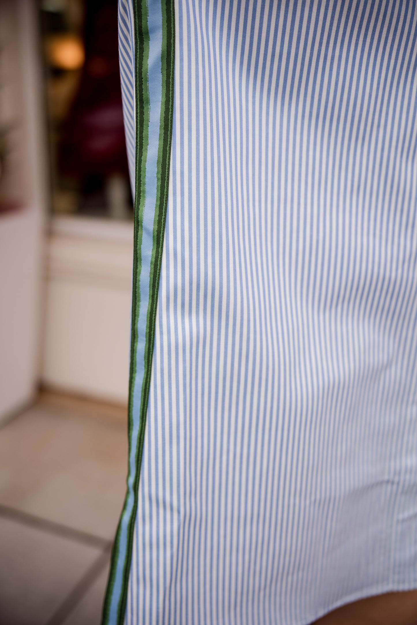 Iris Oxford Dress - Grapemist Stripe