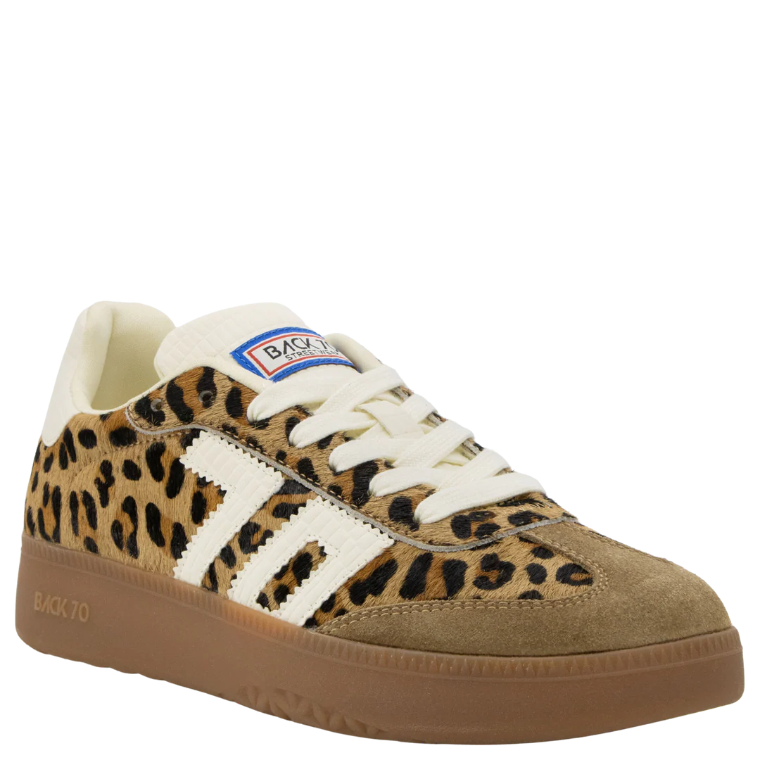 Back 70 Boston Sneaker - Leopard Cuoio Milk