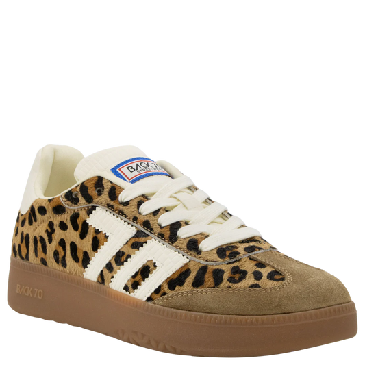 Back 70 Boston Sneaker - Leopard Cuoio Milk