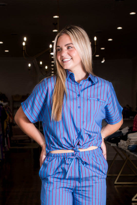 Carmelle Shirt - Electric Blue