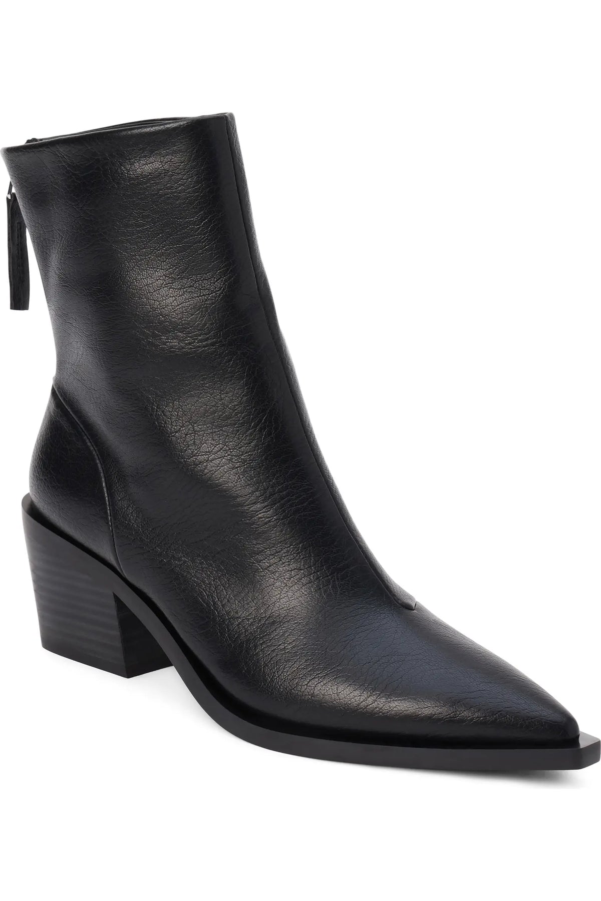 Matteo Faux Leather Boot - Black