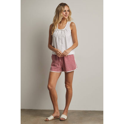 Front Tie Button-Up Blouse - Off White