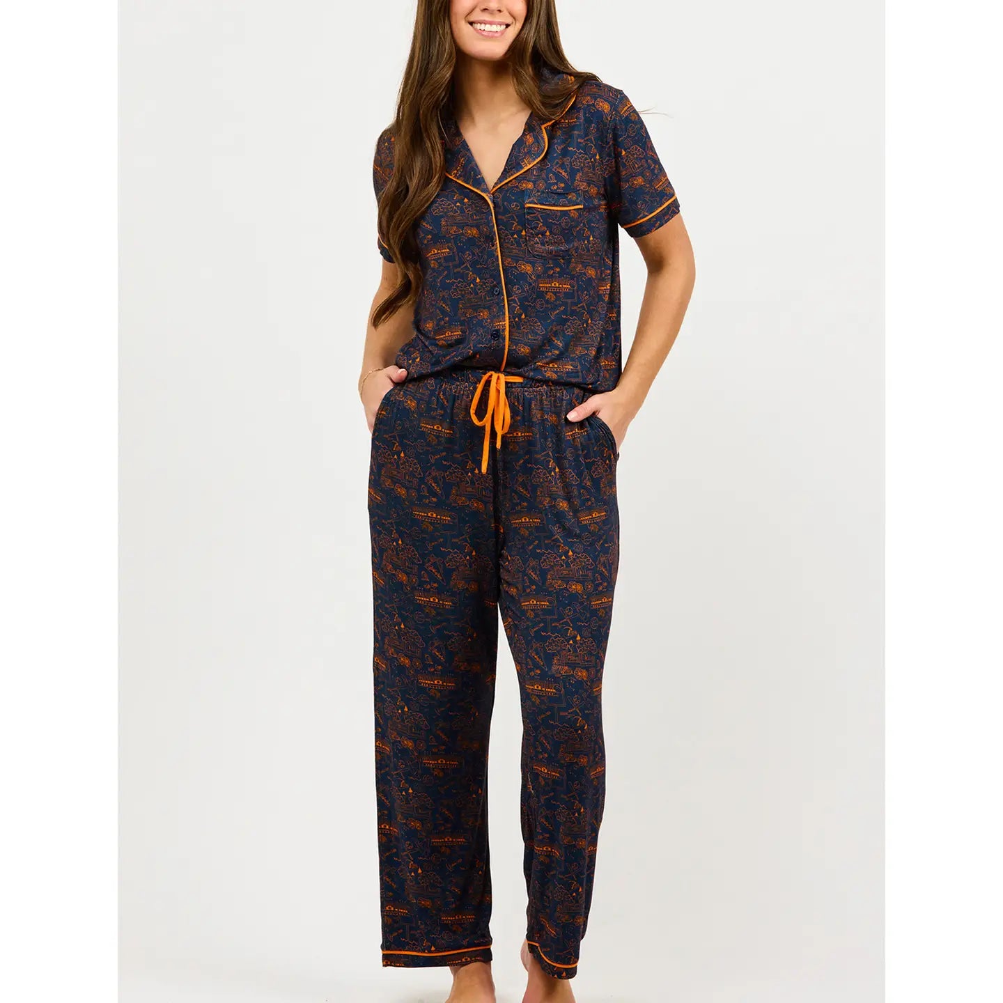 Charlotte Pajamas - Team Toile Auburn