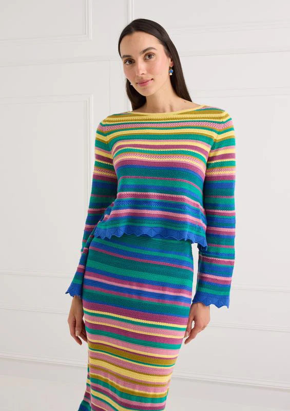 Abigail Sweater - Sunset Stripe