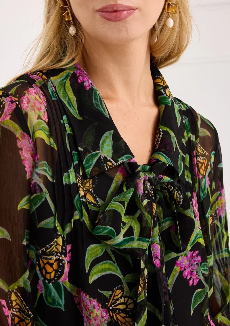 Cassie Shirt - Butterfly Garden