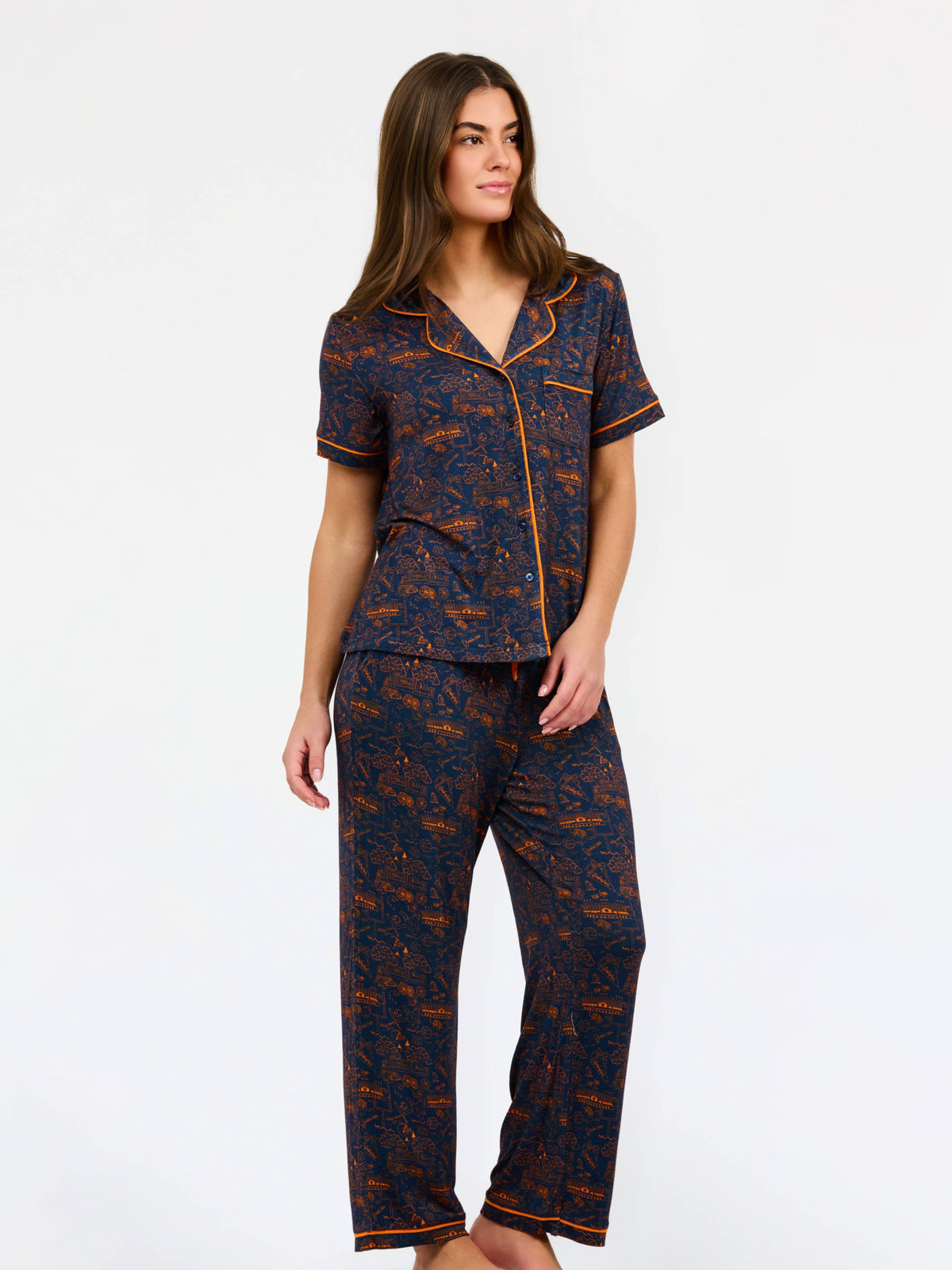 Charlotte Pajamas - Team Toile Auburn