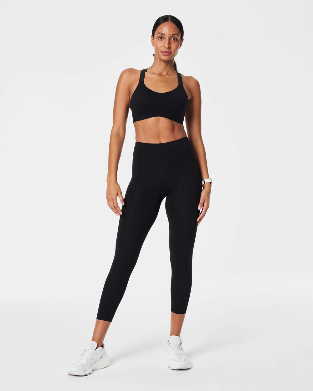 Spanx FlexFeel Medium Impact Sports Bra - Very Black