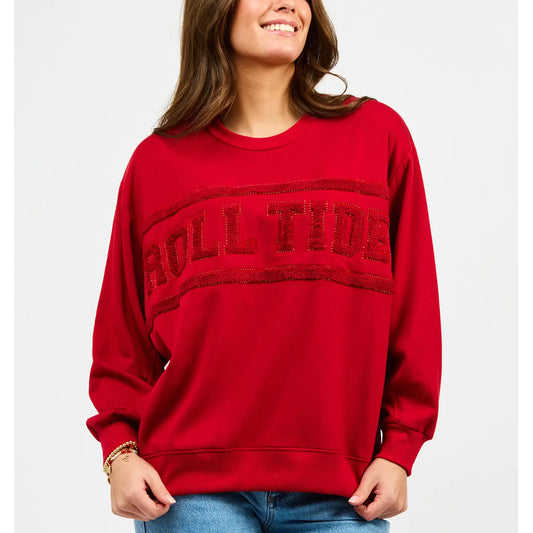 Sarah Sweatshirt - Alabama Varsity Stripe