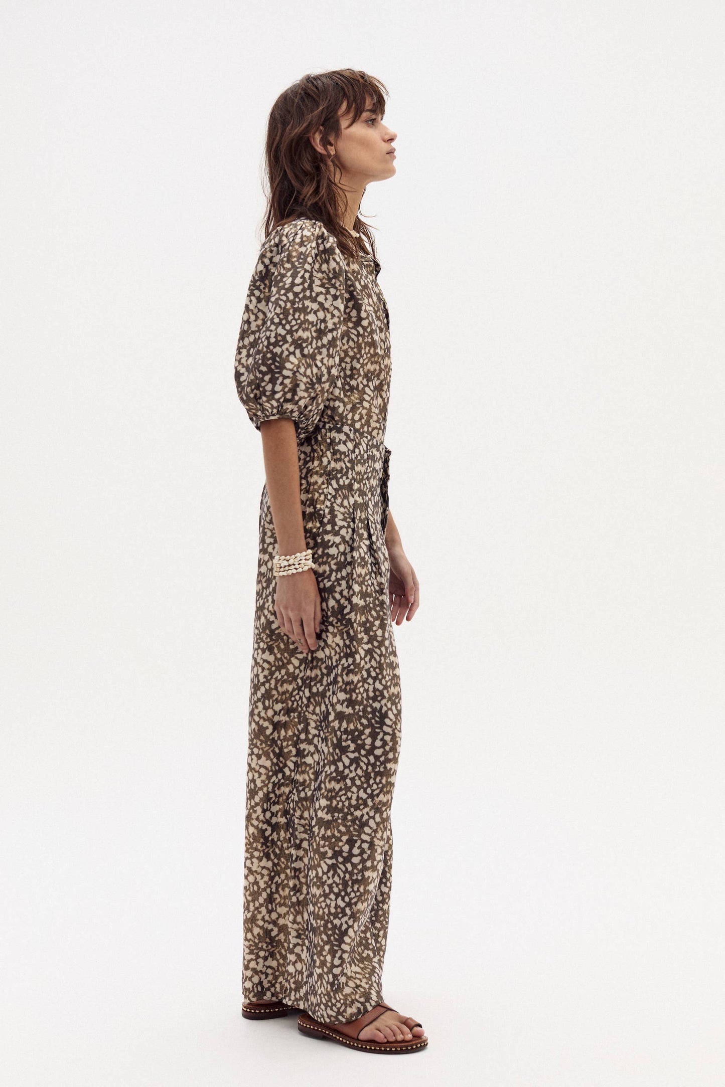 Bubble Linen Shirt - Impala Print