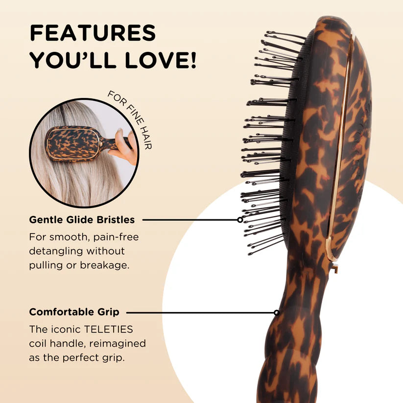 Detangler Hair Brush - Fine Hair - Tortoise