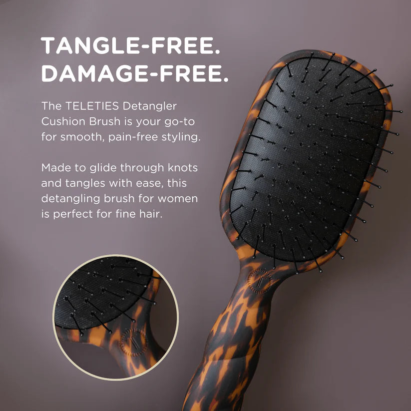 Detangler Hair Brush - Fine Hair - Tortoise