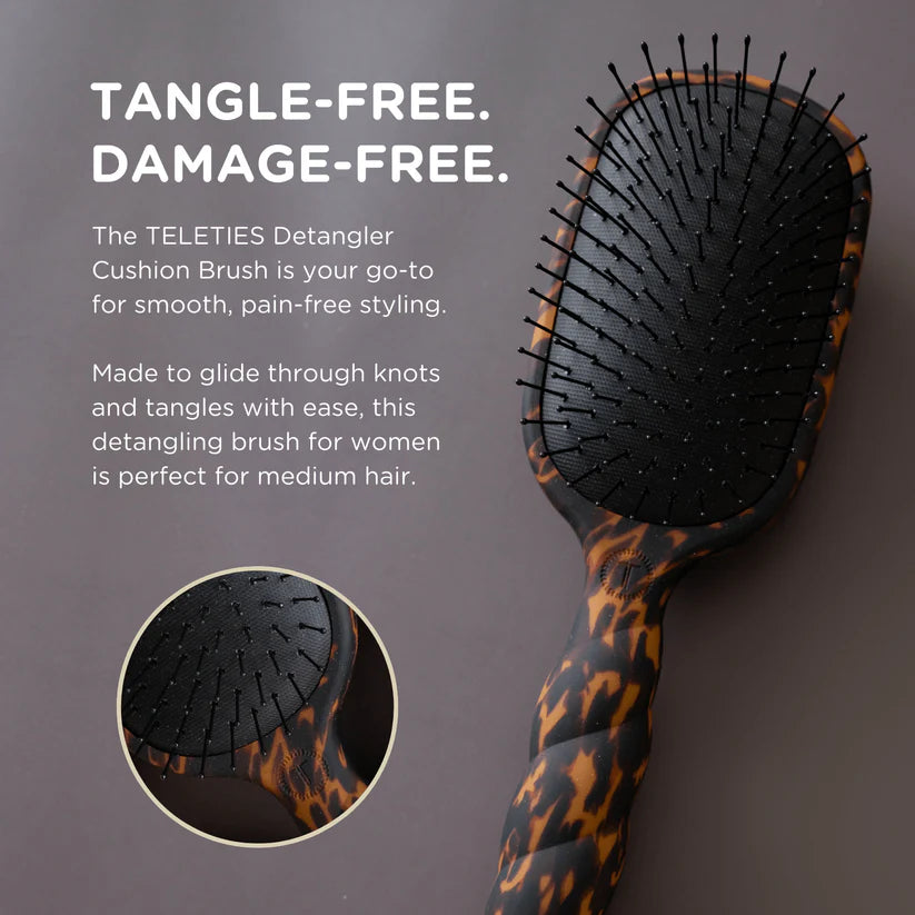Detangler Hair Brush - Medium Hair - Tortoise