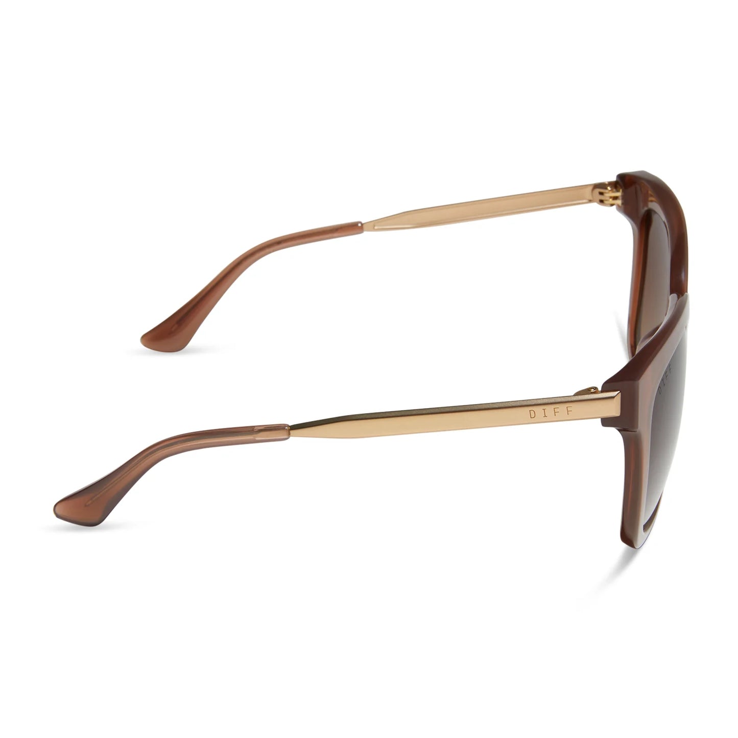 DIFF Eyewear - Bella - Macchiato Brown Gradient Polarized Sunglasses