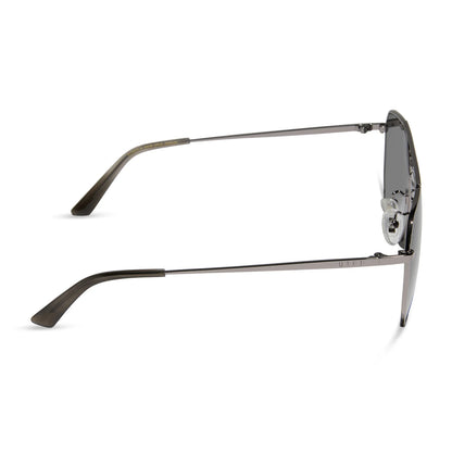 DIFF Eyewear Berkely - Gunmetal Grey Gradient Polarized Sunglasses