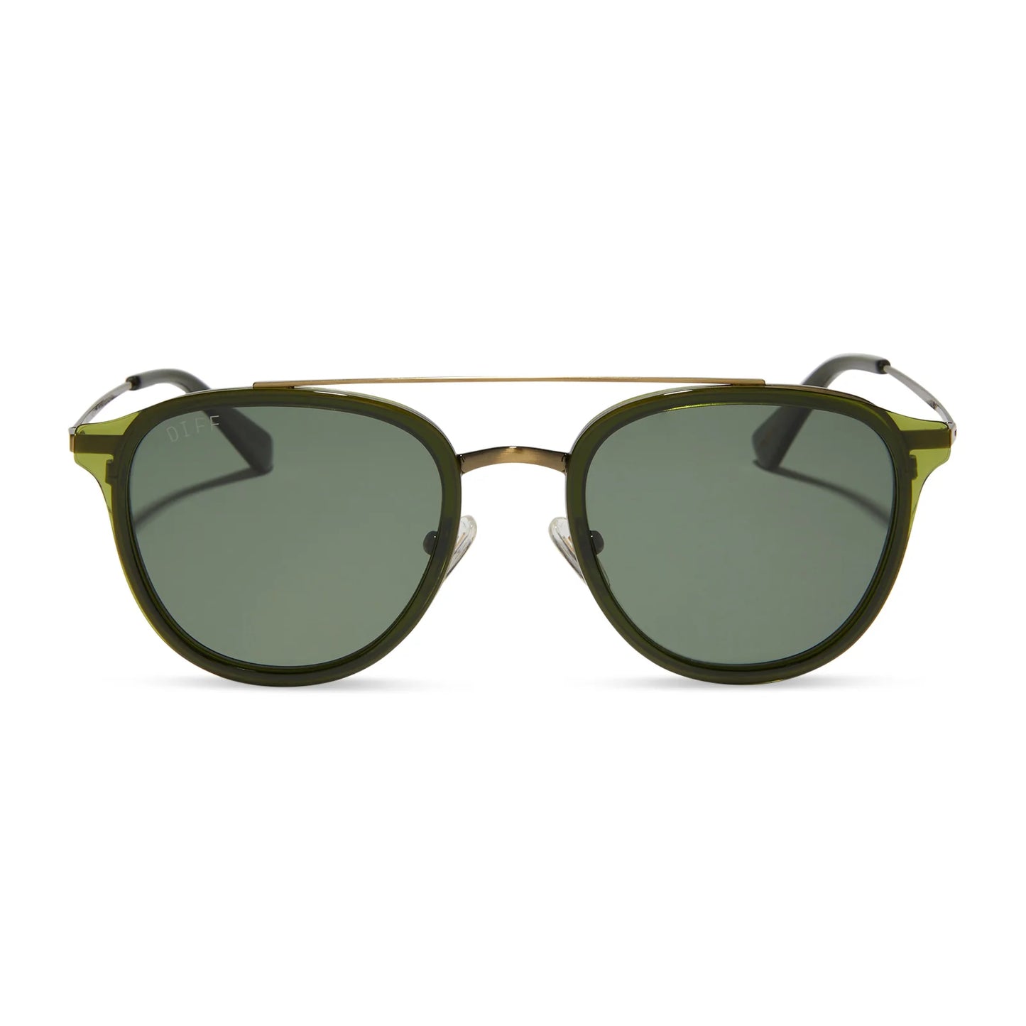 DIFF Eyewear Camden - Dark Olive G15 Polarized Sunglasses