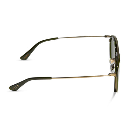 DIFF Eyewear Camden - Dark Olive G15 Polarized Sunglasses