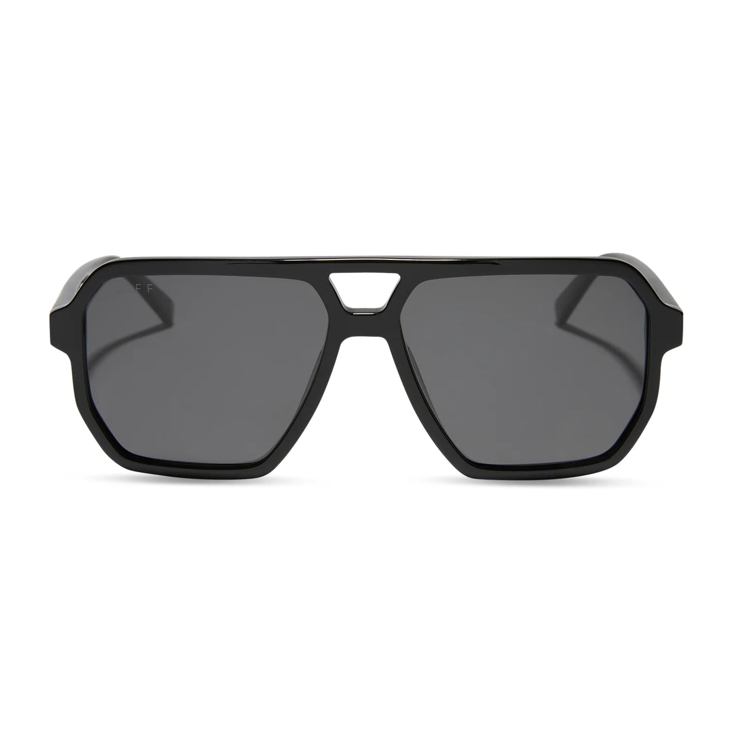 DIFF Eyewear Cameron - Black Grey Polarized Sunglasses