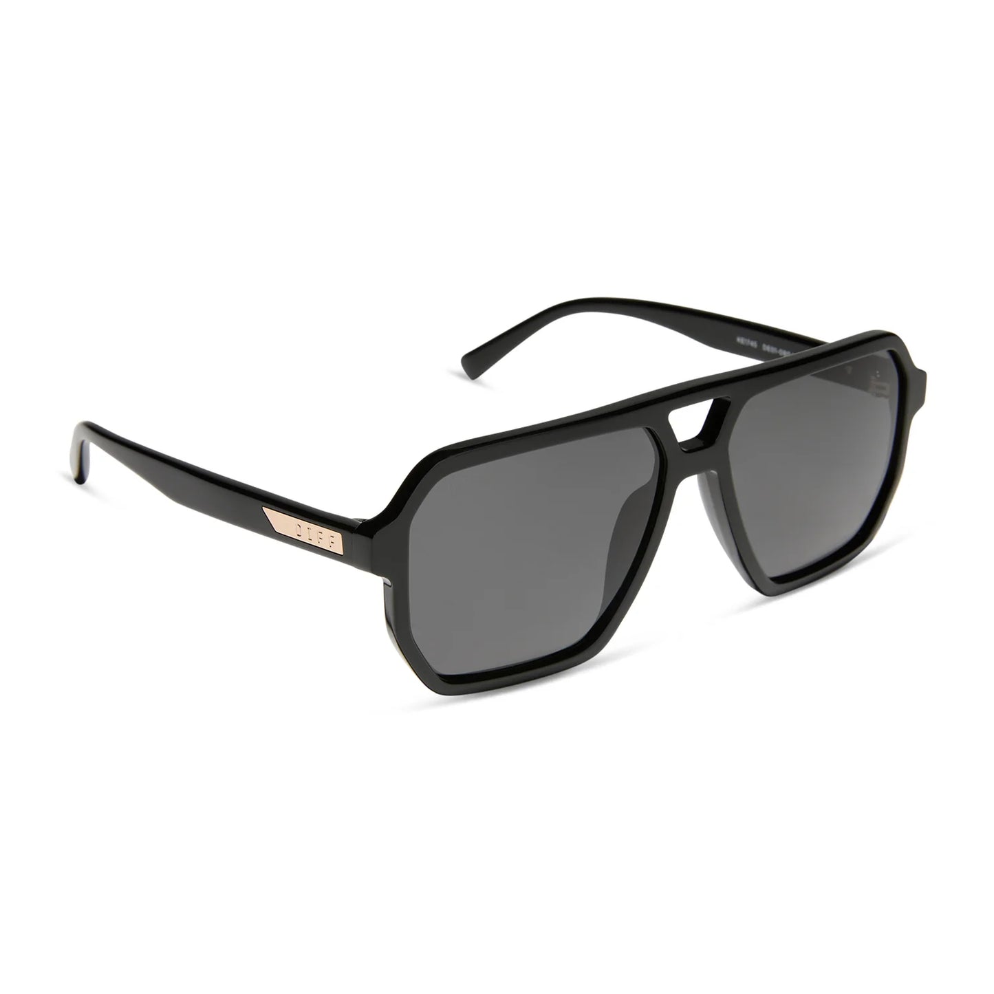 DIFF Eyewear Cameron - Black Grey Polarized Sunglasses