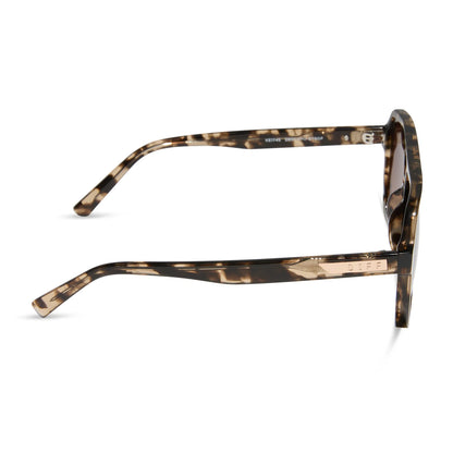 DIFF Eyewear Cameron - Espresso Tortoise Brown Gradient Polarized Sunglasses