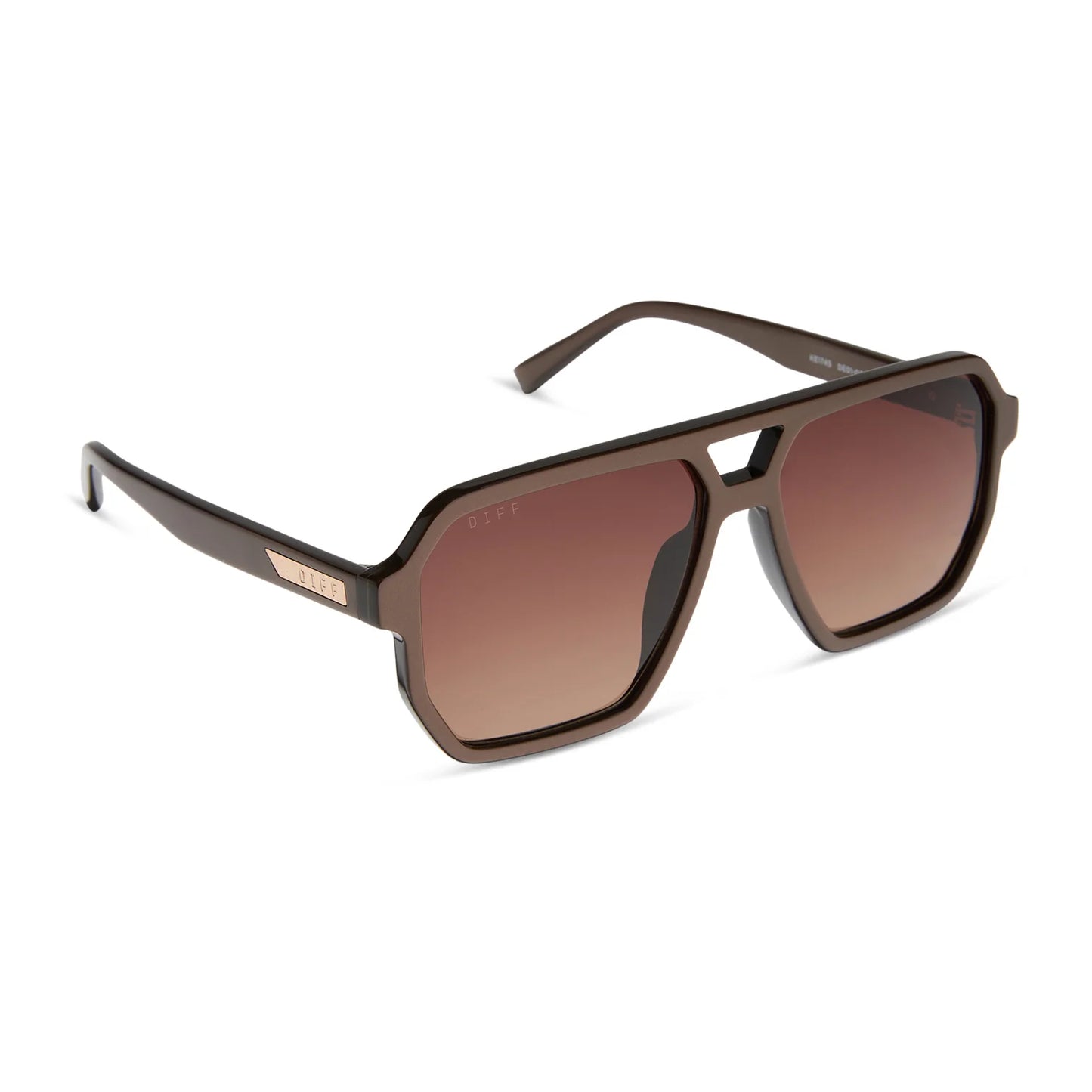 DIFF Eyewear Cameron - Moscow Mule Brown Gradient Sunglasses