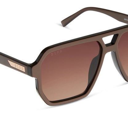 DIFF Eyewear Cameron - Moscow Mule Brown Gradient Sunglasses