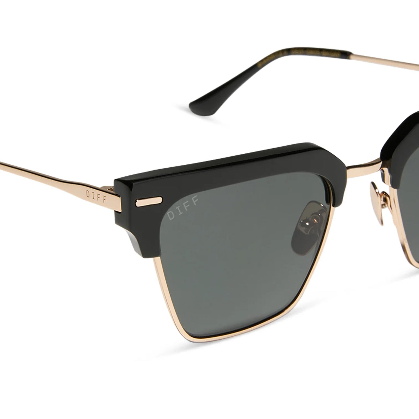 DIFF Eyewear Capri Black Grey Polarized Sunglasses