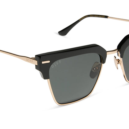 DIFF Eyewear Capri Black Grey Polarized Sunglasses