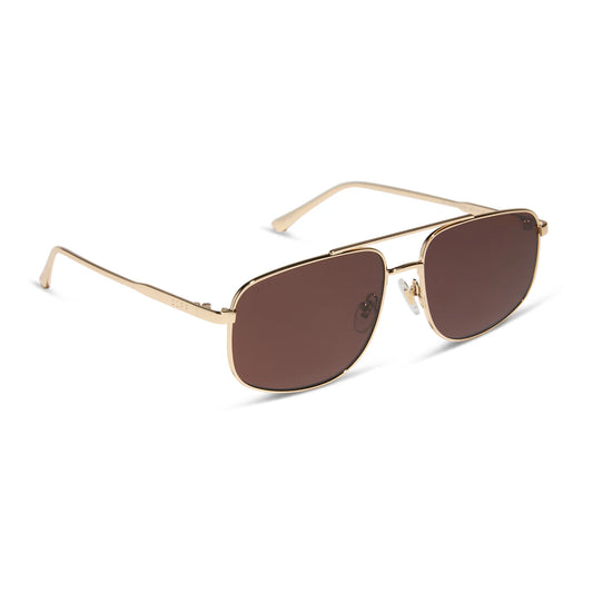 DIFF Eyewear Charley - Brown Polarized Sunglasses
