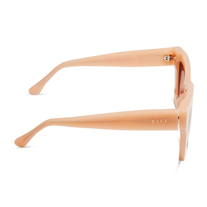 DIFF Eyewear - Dani - Faded Citrus Dusk Gradient Sunglasses