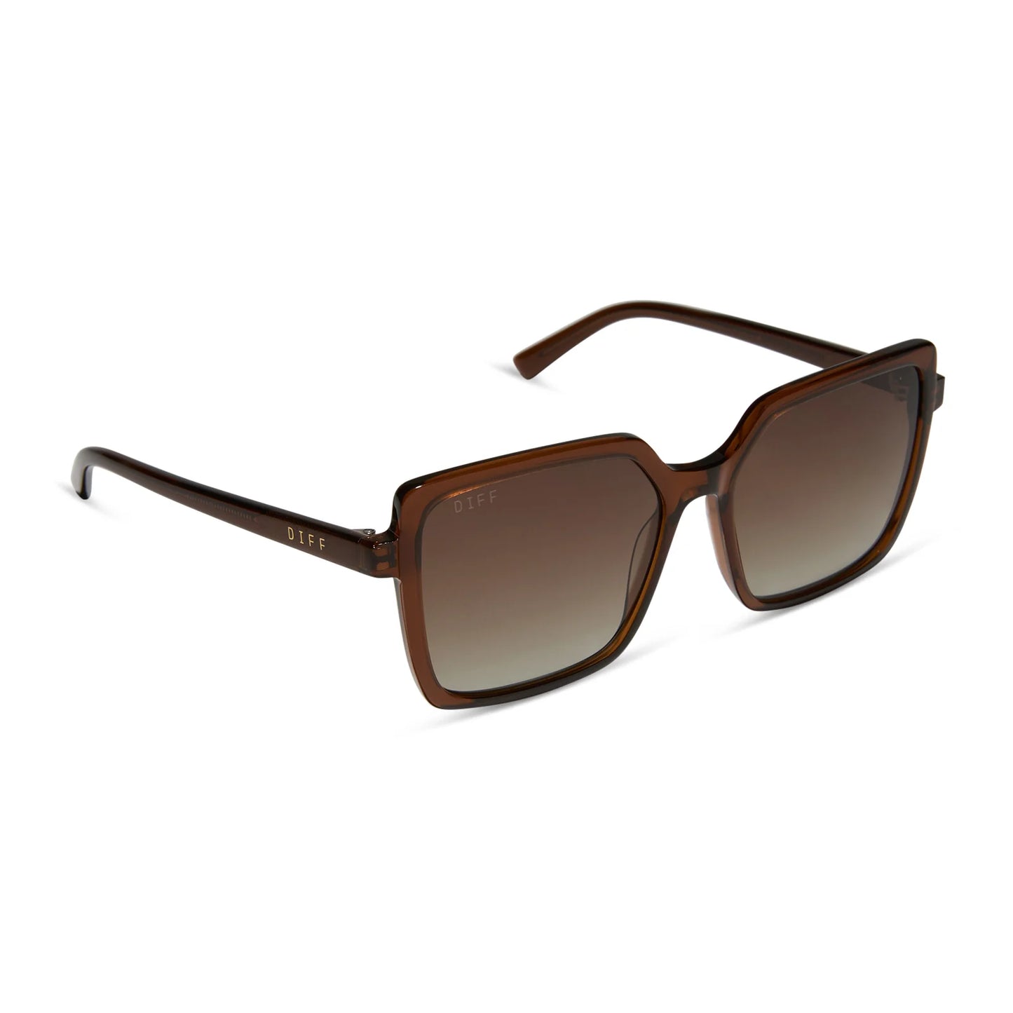 DIFF Eyewear Esme - Whiskey Brown Gradient Polarized Sunglasses