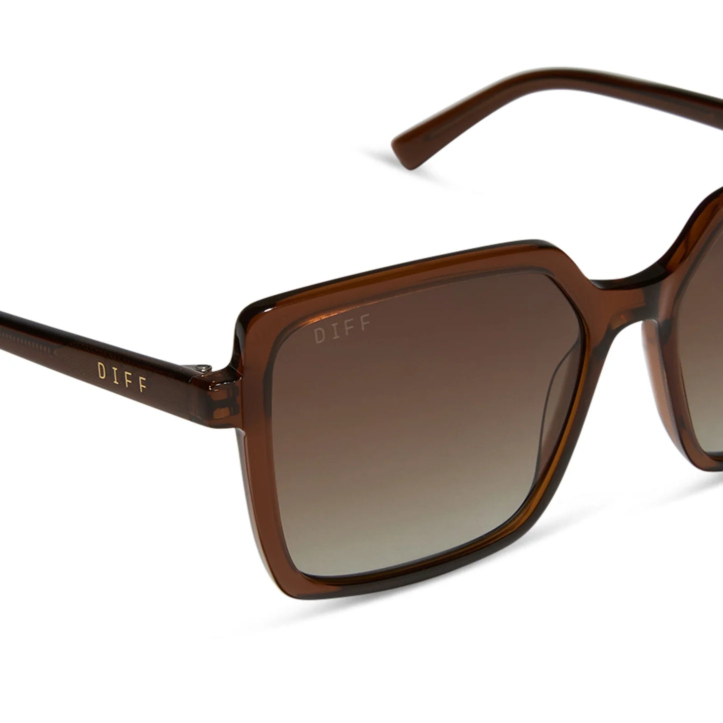 DIFF Eyewear Esme - Whiskey Brown Gradient Polarized Sunglasses