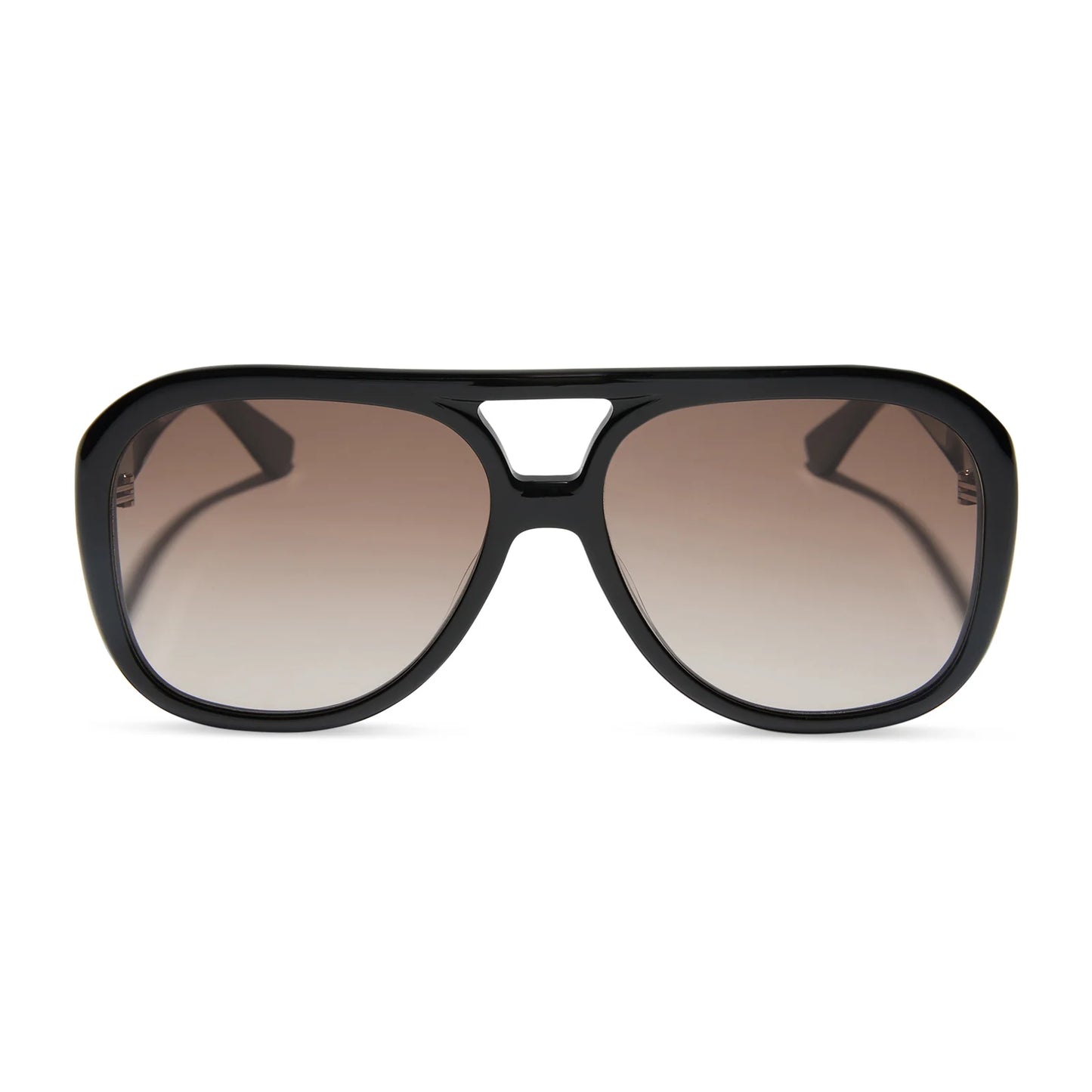 DIFF Eyewear Pauline - Black Brown Gradient Sunglasses